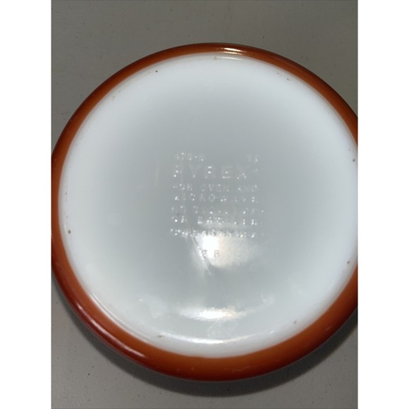 2 Pyrex Harvest Wheat Orange Gold & Avocado Bowl Casserole Dish Handles USA - Picture 3 of 7